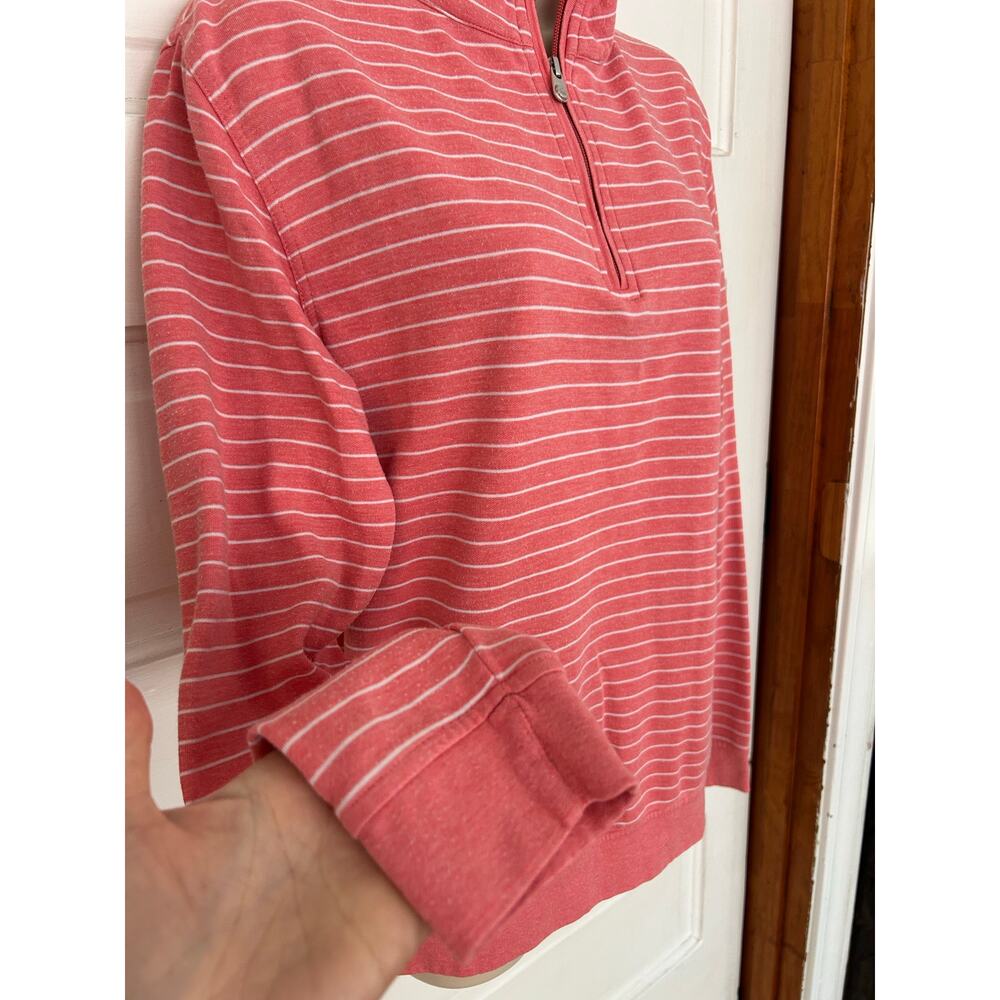 Peter Millar Women's Pink Striped Quarter Zip Super Soft Size Small Great Condit - Picture 3 of 9